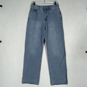 Forever 21 Y2K Mom Jeans Women's Size 27 Blue High Rise 100% Cotton 90s 2000s